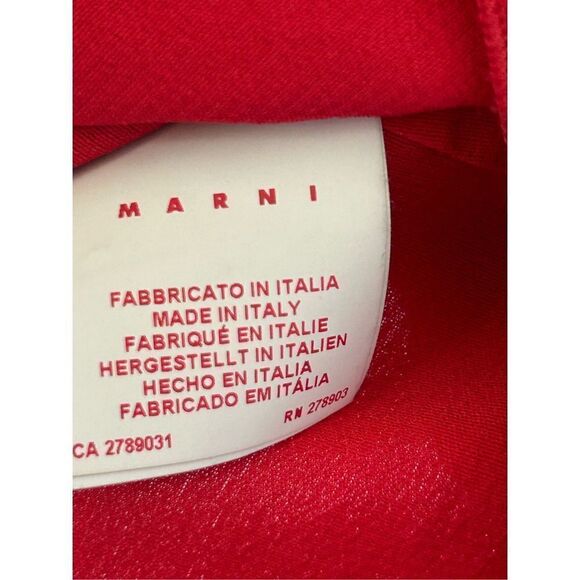 Marni Commessa Pleated Sleeveless Blouse Women’s Red Size 40 - Picture 6 of 7
